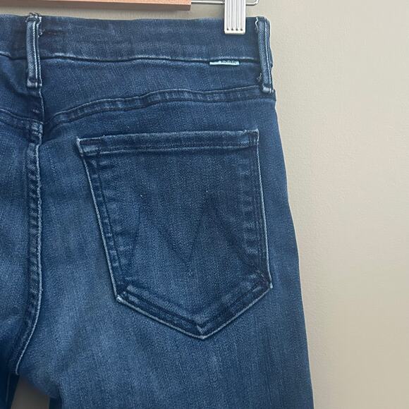 MOTHER The Looker Skinny Jeans in Dreamy Dark Wash Sz 26 - Picture 7 of 8